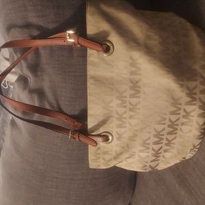 Michael kors bag, beige and brown, medium
